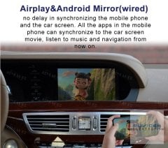 Mercedes-Benz W221 S Kasa (2006-2012) araçlar için Kablosuz Apple CarPlay ve Android Auto Uygulaması