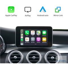 Mercedes-Benz W205 C Kasa araçlar (2014-2019) için Kablosuz Apple CarPlay ve Android Auto Sistemi