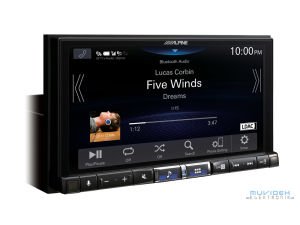 Alpine İLX-705D 2DIN Premium Dijital Medya İstasyonu, DAB+ dijital radyo özellikli araç stereo sistemi, Apple CarPlay ve Android Auto uyumluluğu