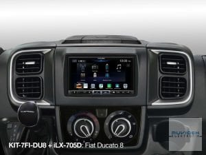 Alpine İLX-705D 2DIN Premium Dijital Medya İstasyonu, DAB+ dijital radyo özellikli araç stereo sistemi, Apple CarPlay ve Android Auto uyumluluğu