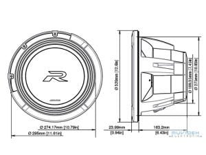 Alpine R2-W12D2 Yeni Nesil 12 inç (30 cm) Çift 2 Ohm Ses Bobinli R-Serisi Subwoofer